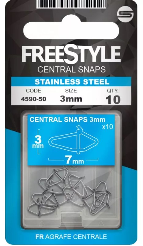 Spro Freestyle Stainless Steel Central Snaps